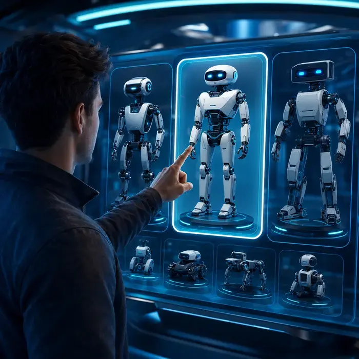 Imagine reprezentativă pentru familia Vreau / Need / Want a Robot