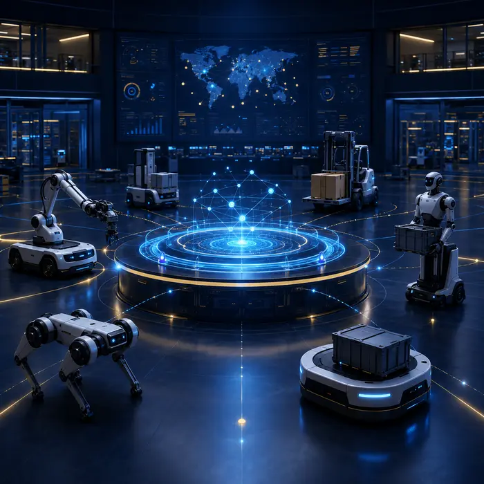 Centru software pentru administrarea și orchestrarea flotelor robotice